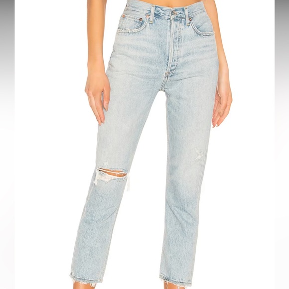 Agolde Riley high rise crop - Picture 2 of 4